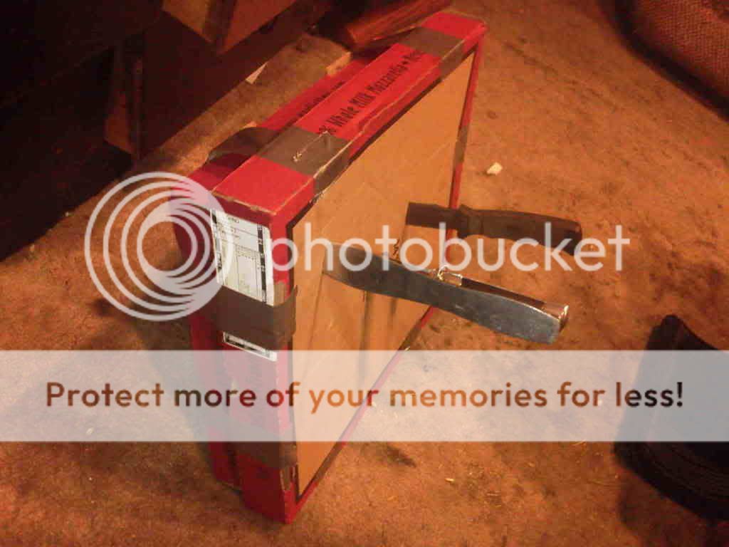 Easy KnifeThrowing Targets Cardboard & Ductape